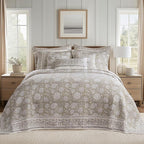 Levtex Home – Adare Taupe Bedspread Set – Twin Bedspread and 1 Standard Sham – - Image 2