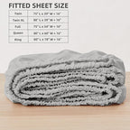 HBHLFZ Twin Fitted Sheet Only 2 Pack, Soft Breathable Bottom Sheet - Image 2