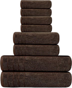 Tens Towels Pack of 8 Towels Set, 2 Extra Large Bath, 2 Hand, 4 Washcloths - Image 5