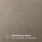 MIULEE Decorative Linen Pillow Covers 20x20 Inch Tan TaupeBoho Farmhouse - Image 4