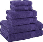 Cotton Paradise 6 Piece Towel Set, 100% Cotton Soft Absorbent Turkish Towels - Image 5