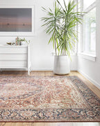 Loloi Layla Collection LAY-08 Red/Navy 2'-3" x 3'-9" .13" Thick Accent Rug - Image 8