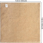 Basic Wash Cloths 12x12 Inches – Bulk Pack of 24 – Beige Color – Soft and - Image 2