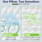 Cooling Pillows, Shredded Memory Foam Pillows Standard Size Set of 2 Adjustable - Image 7