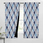Beauoop 100% Blackout Curtains 63 Inches Long 2 Panels by Beauoop