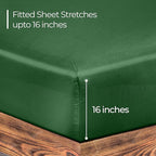 ROYALE LINENS 300 Thread Count 100% Long Staple Combed Cotton Fitted Sheet Twin - Image 2