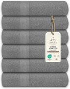 Medium Bath Towels Pack of 6 – 24x48 Inches – Soft, Quick Dry & Highly by ASTILTEXCottonTowels