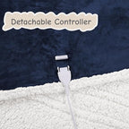Electric Heated Blanket Full Size 72"x84", Soft Flannel - Image 5