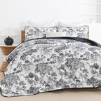 WONGS BEDDING Botanical Quilt Set Queen Size - Image 4