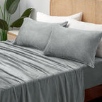 BEDELITE Flannel Sheets Twin Size Grey - Image 2