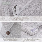 myHomeBody Hair Towel Wrap, Luxury Quick Drying Turban, Ultra Soft Absorbent - Image 5