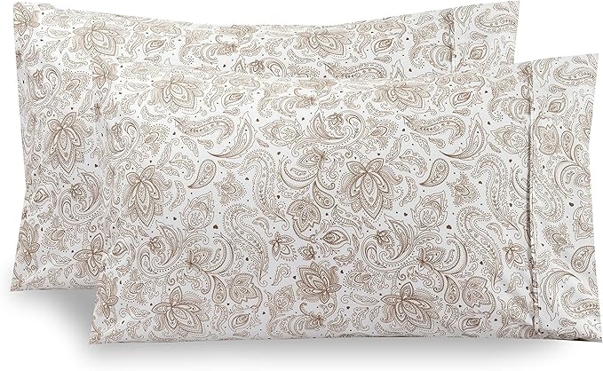 Elegant Comfort Paisley Pattern Pillowcase, 1500 Premium Hotel Quality by ELEGANTCOMFORT