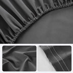 ROSE&RISY Dark Grey King Sheet Set, 4 Pieces Soft Bedding King Sheet Set - Image 7