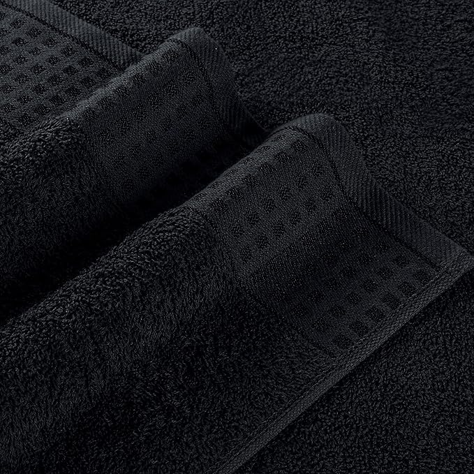 GLAMBURG 100% Cotton Ultra Soft 6 Pack Towel Set, Contains 2 Bath Towels 28x55 - Image 2
