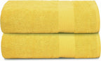 Belizzi Home Premium Cotton Oversized 2 Pack Bath Sheet 35x70-100% Pure Cotton by Unknown