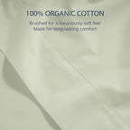 Lane Linen 100% Organic Cotton Twin Size Flat Sheet Only - Image 5