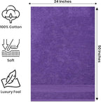 Large Bath Towels Bulk Set of 12 – 100% Cotton Terry – 24" x 50" – Quick Dry - Image 2