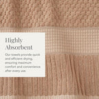 NY Loft 100% Cotton 4 Pack Bath Towel Set| Super Soft & Absorbent Quick-Dry - Image 7