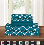 Elegant Comfort Luxury Softest and Coziest 6-Piece Bed Sheet Set, Wrinkle - Image 2
