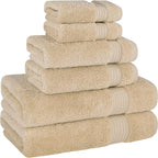 Cotton Paradise 6 Piece Towel Set, 100% Cotton Soft Absorbent Turkish Towels - Image 5