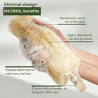 Chill Ah Natural Loofah Sponge Set – 100% Plant-Based, Biodegradable Bath - Image 4