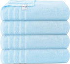 Avalon Towels Bath Towels Set of 4, Size 30 x 60 Inches, Highly Soft and - Image 3