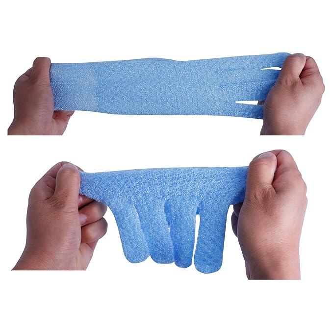Evridwear Exfoliating Dual Texture Bath Gloves - Image 3
