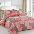 BEDIFANY Cotton King Quilt Set, Farmhouse King Size Quilt Bedding Set - Image 2
