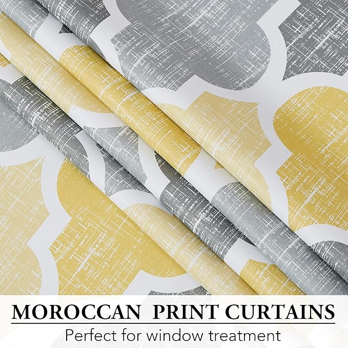 Beauoop 100% Blackout Curtains 63 Inches Long 2 Panels - Image 4