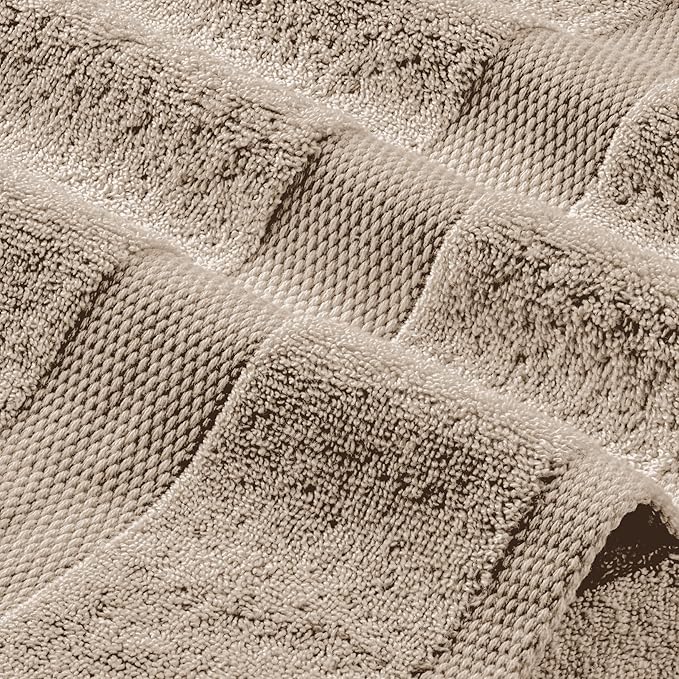 White Classic Wealuxe Taupe Hand Towels - Image 8