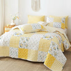 YIKUSH Quilt Sets Twin Size Floral Quilt Set 2 Pieces Bedding Set Bedspreads - Image 6
