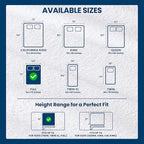 Full Size Mattress Protector Waterproof, Premium 200 GSM Terry Mattress Cover - Image 3