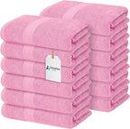 Avalon Towels Bath Towels for Bathroom 100% Cotton Pink Bathroom Towels Pack of by AvalonTowels