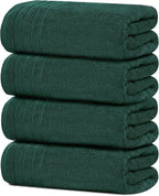 Tens Towels Pack of 4 Extra Large Bath Towels 30 x 60 Inches, 100% Cotton by TensTowels