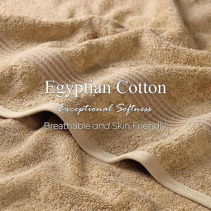 Superior Egyptian Cotton 2-Piece Bath Sheet Towel Set, Oversized Body Towels - Image 7