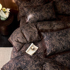 mixinni Duvet Cover Set Queen, Vintage Opulence Yarn-Dyed Jacquard Double-Layer - Image 3