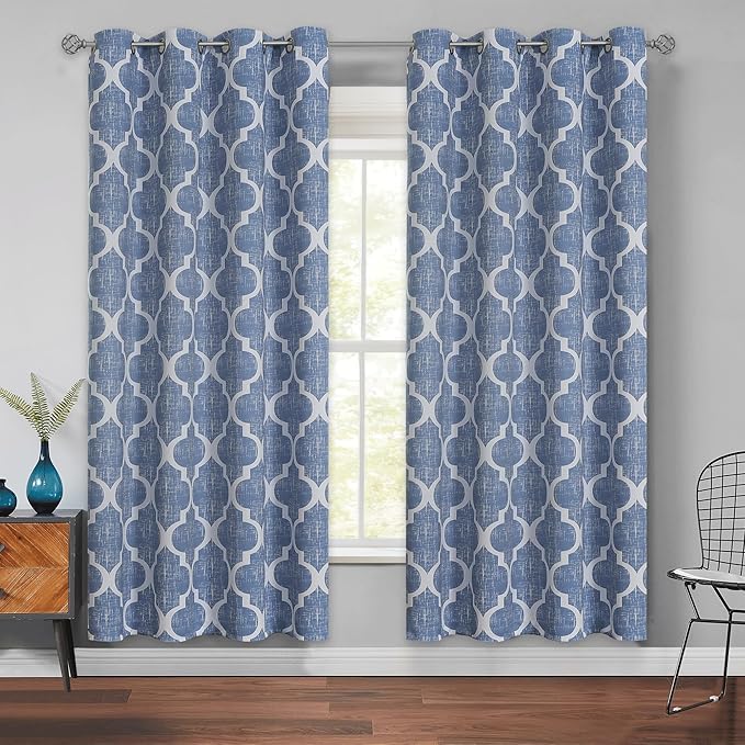 Beauoop 100% Blackout Curtains 72 Inches Long 2 Panels by Beauoop