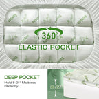 Mattress Topper King Size Viscose Derived from Bamboo, Thick Soft Pillow Top - Image 6