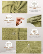 Textila 100% Cotton Hair Wrap Towels - Image 4