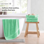 LANE LINEN 100% Cotton Bath Towels Set of 4 - Image 4