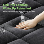 Mattress Pad Full Size, Cooling Pillow Top Mattress Topper, Ultra Soft Viscose - Image 2