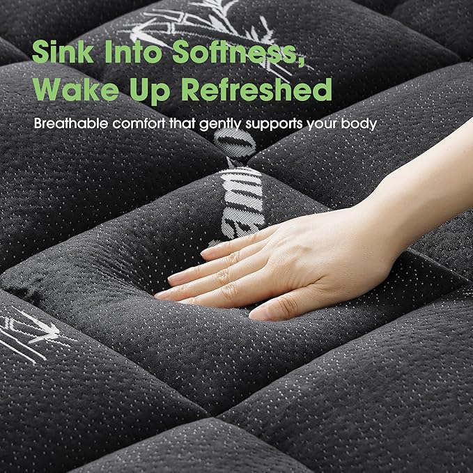Mattress Pad Twin Size, Cooling Pillow Top Mattress Topper, Ultra Soft Viscose - Image 2