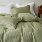 Simple&Opulence 100% Washed Linen Duvet Cover Set 104"x92" - Image 9