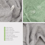 American Soft Linen 100% Cotton Hair Towels - Image 6