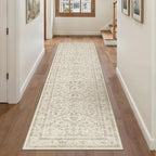 Taupe 2x8 Runner Rug Vintage Area Carpet Hallway Indoor Kitchen Washable Low - Image 4