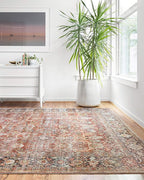 Loloi Layla Collection LAY-02 Spice/Marine 9'-0" x 12'-0" .13" Thick Area Rug by Loloi