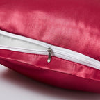 Satin Pillowcases with Zipper （20x26）, Standard Size Pillowcases Set of 2 - Image 3