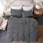 PURE ERA Jersey Knit Duvet Cover Set 100% T-Shirt Heather Cotton Super Soft - Image 9