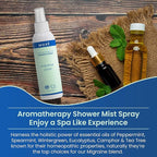 MOXE Migraine Relief Aromatherapy Shower Spray, Essential Oils - Image 3