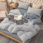 PURE ERA Jersey Knit Duvet Cover Set 100% T-Shirt Heather Cotton Super Soft - Image 4